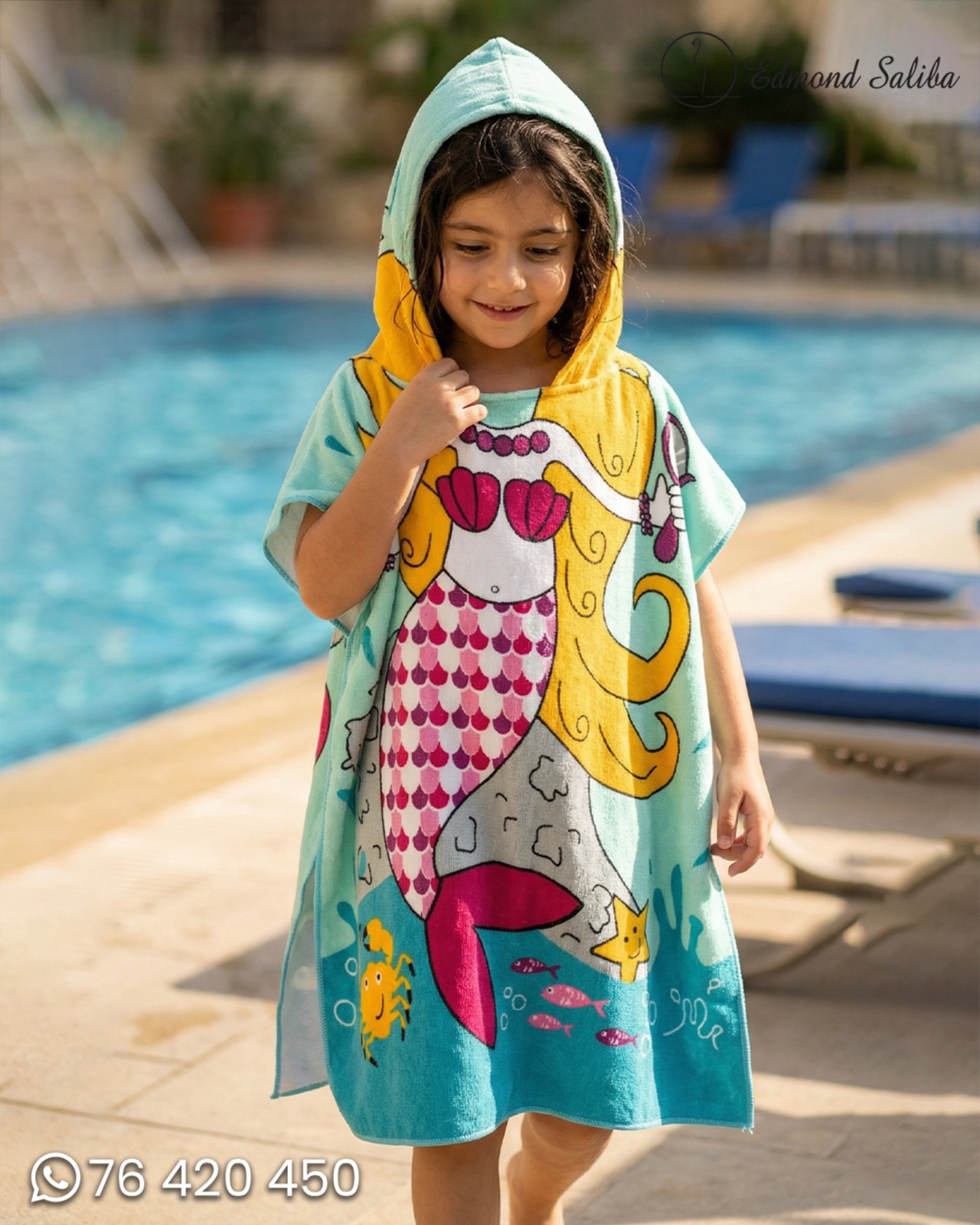 Poncho Green Mermaid